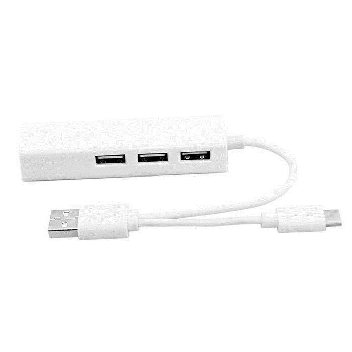 USB 3.0 Hub, Portable SuperSpeed 4 Port USB 3.0 Hub with Built-in Cable , USB Extension Multi-function USB Dock Hot Swapping Support for  Mac, PC, USB Flash Drives and Other Devices