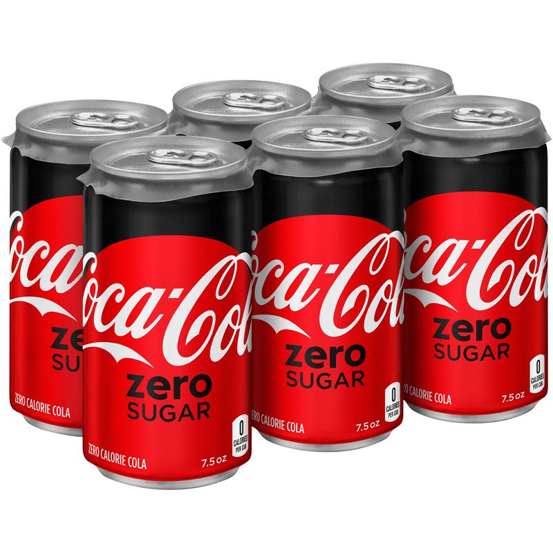 Coca-Cola Zero Sugar - 6pk/7.5 fl oz Mini-Cans
