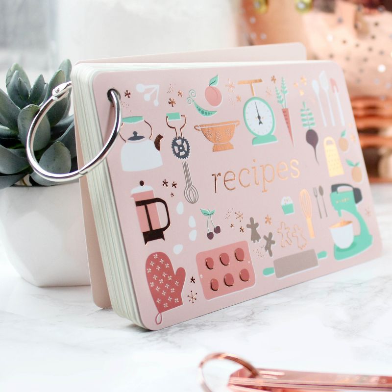 24ct Recipe Notecards on Ring