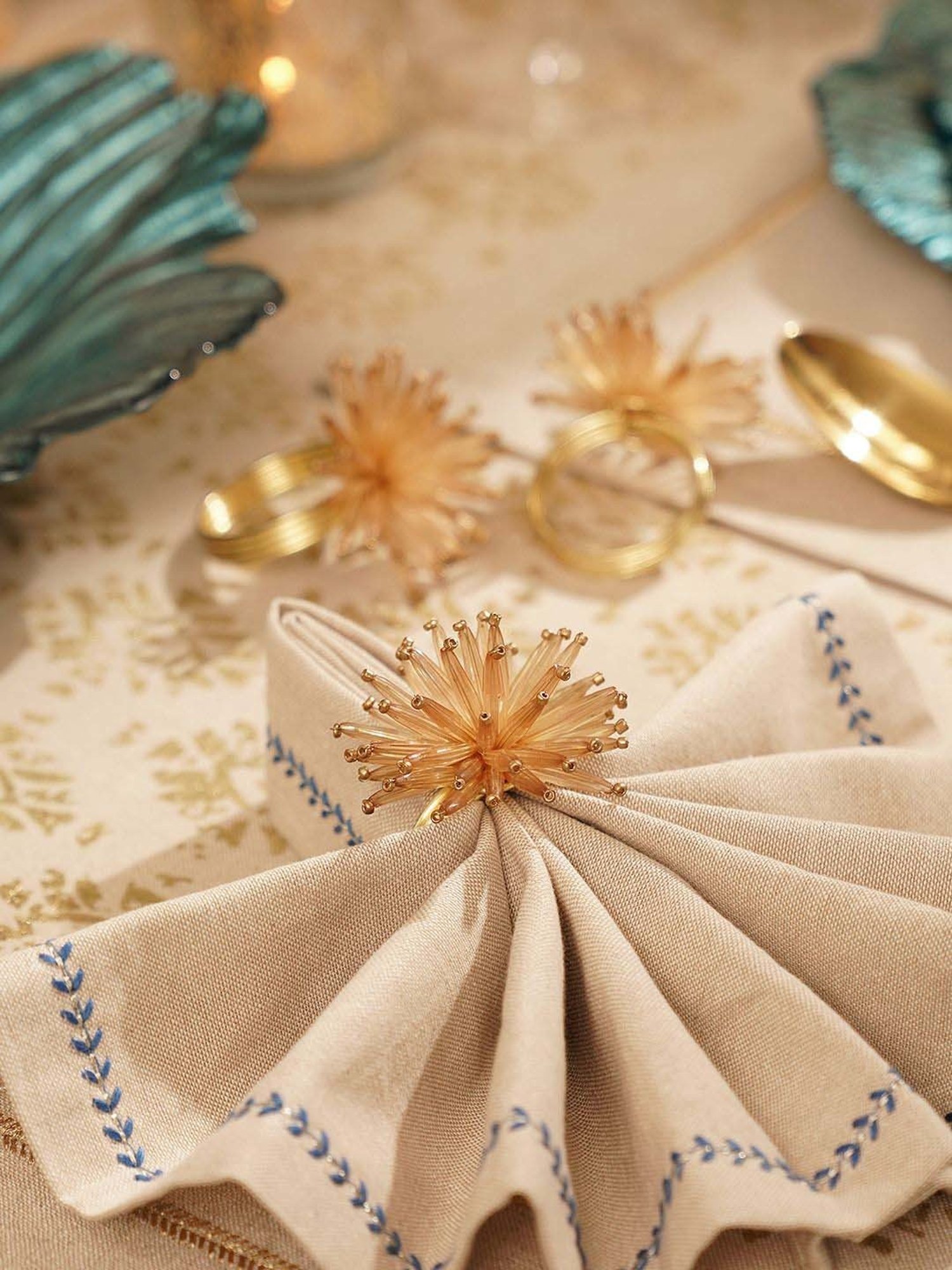 ExclusiveLane The Dancing Peacock Brown Sheesham Wood Napkin Holder - Set of 1