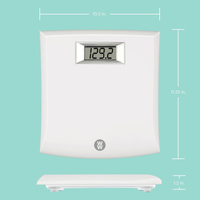 Digital Plastic Scale White - Weight Watchers