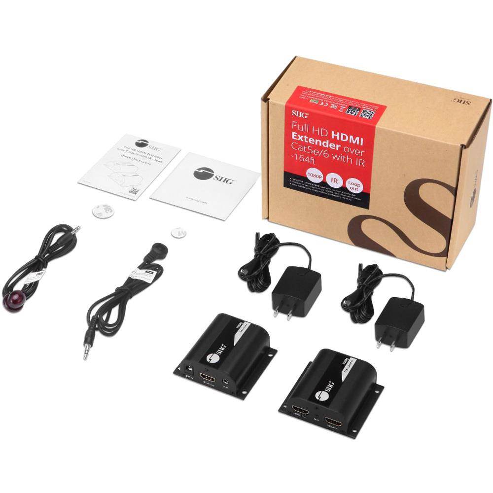 SIIG Full HD HDMI Extender over Cat5e/6 with IR 164ft CEH26011S1