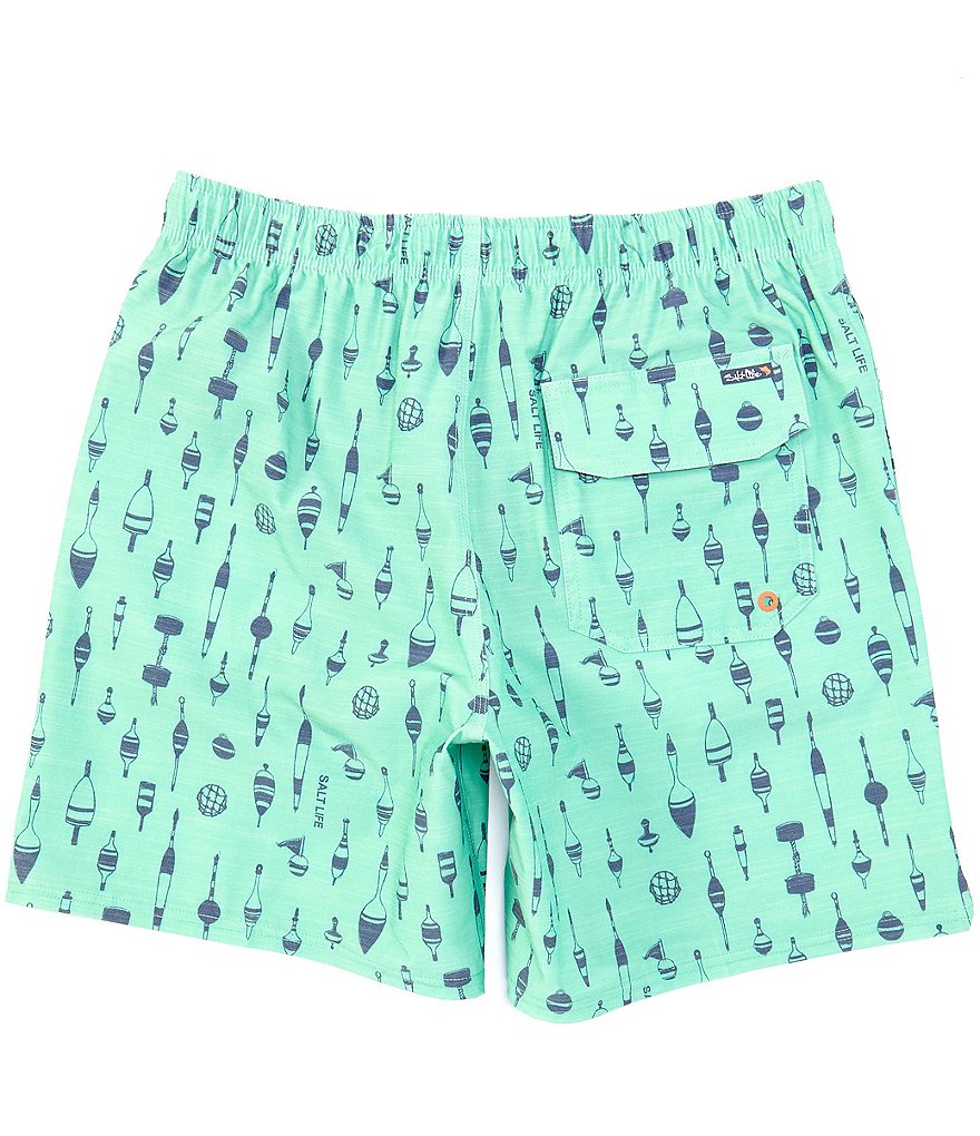 Tommy Bahama Baja Tails from the Sea 9#double; Inseam Board Trunks