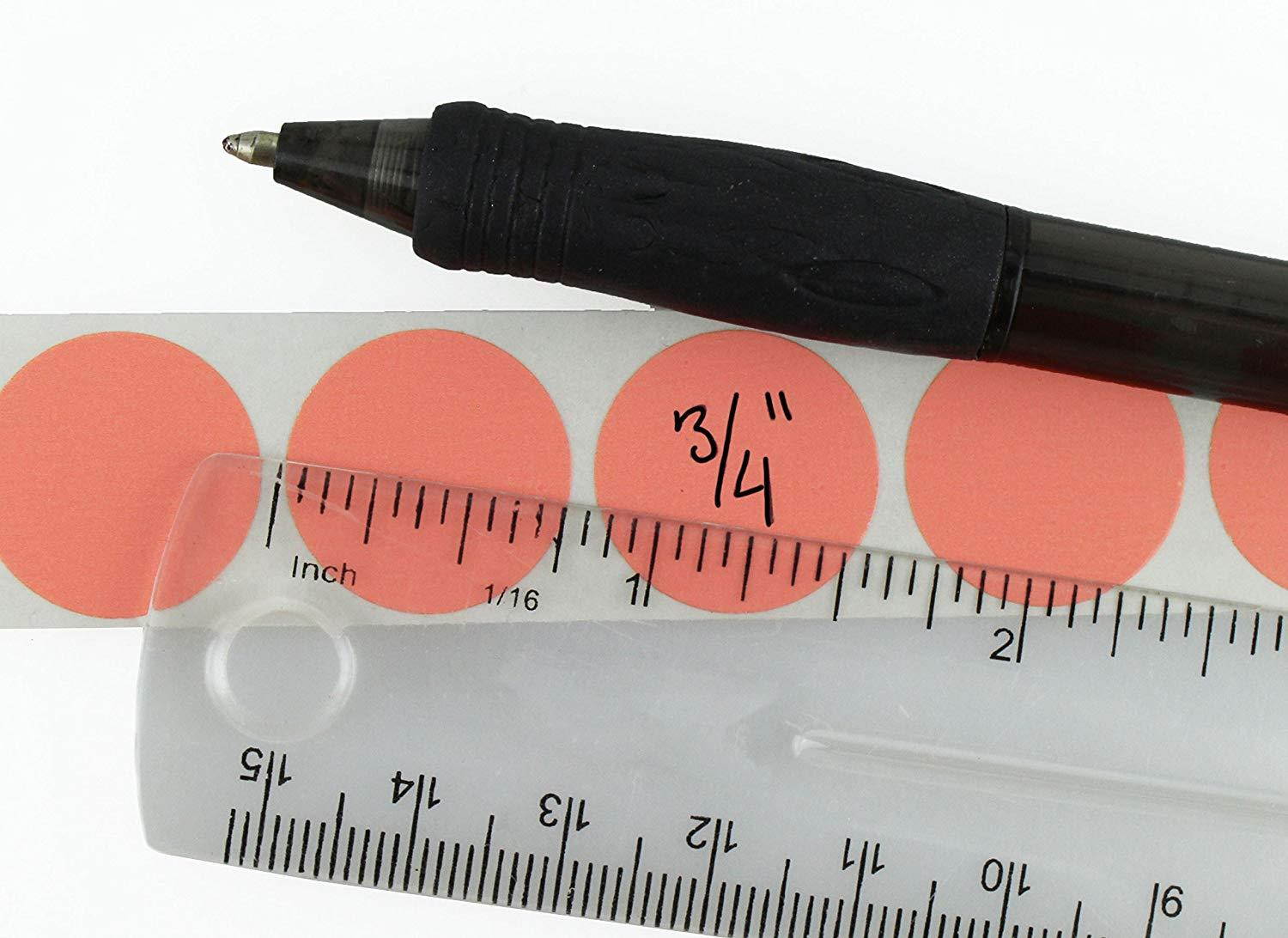 ChromaLabel 3/4 inch Color-Code Dot Labels | 1,000/Dispenser Box (Salmon)