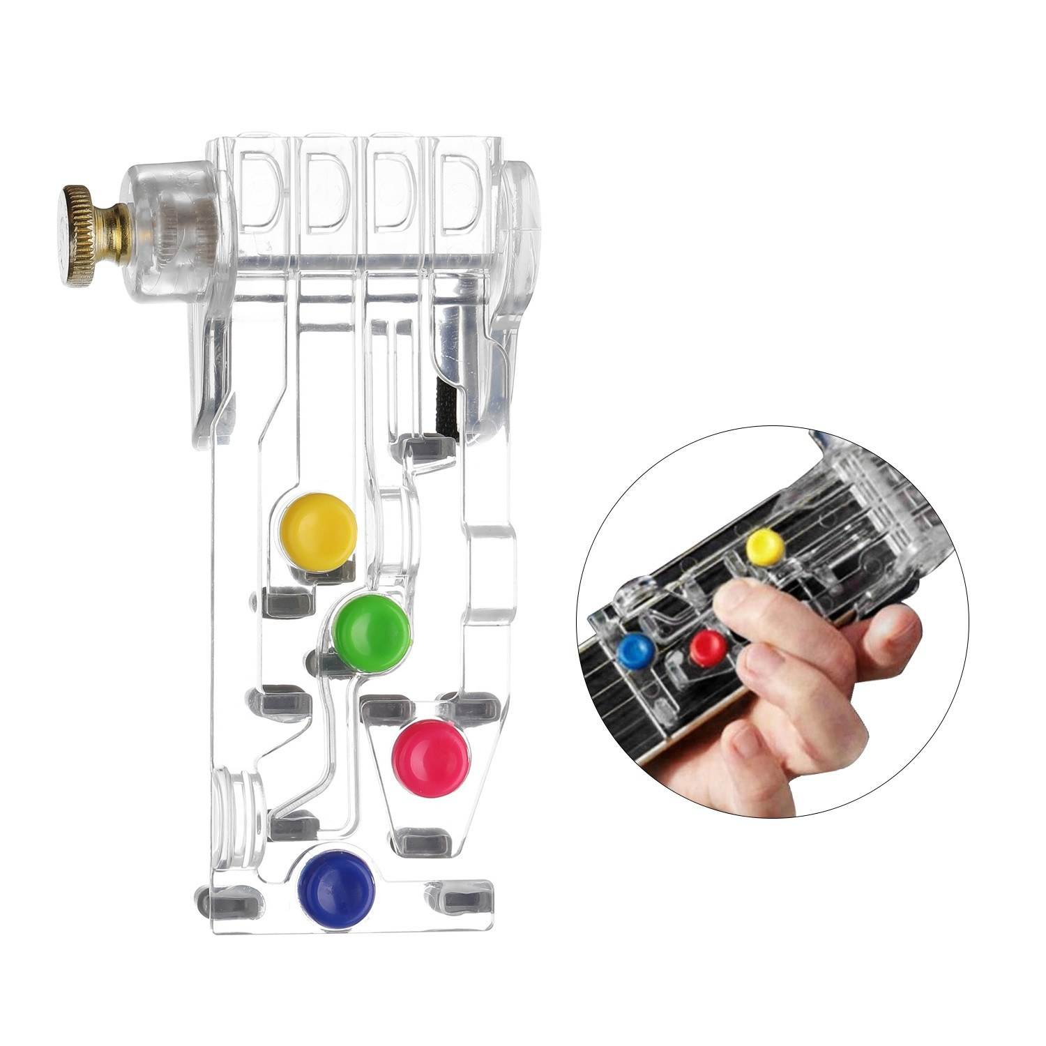 Guitar Learning System Guitars Teaching Aid ABS Pain-proof Guitar Accessories Chord Buddy Musical Instrument Accessory