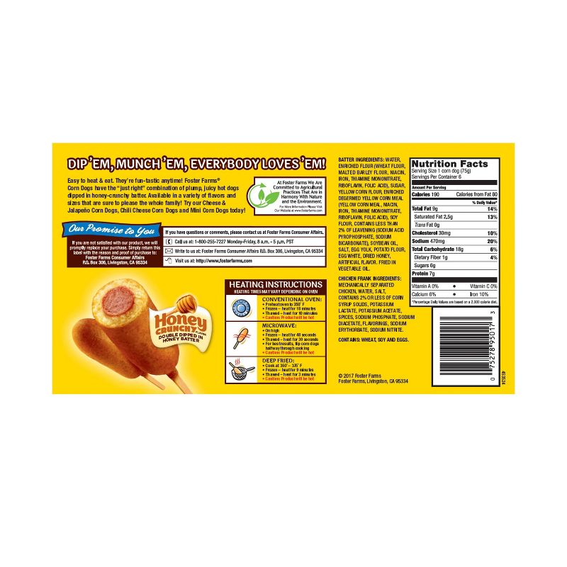Foster Farms Corn Dogs - 6ct
