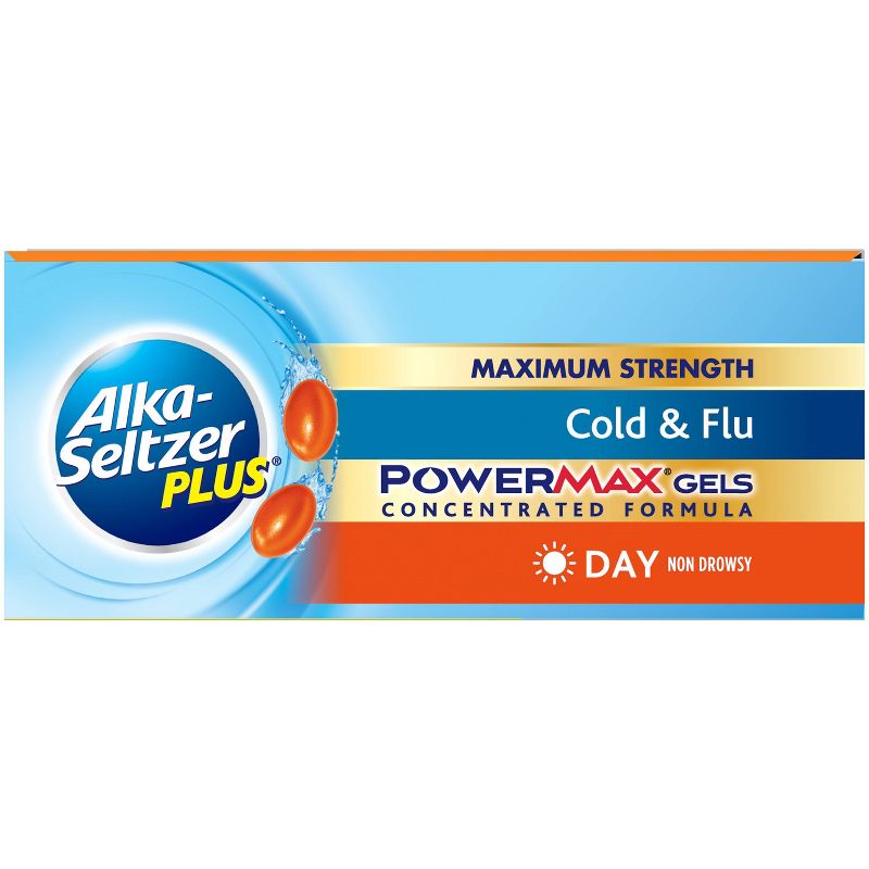 Alka-Seltzer Plus PowerMax Cold & Flu Relief Liquid Gels - 24ct