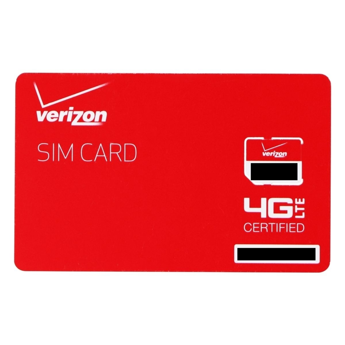 Verizon Wireless 4G LTE Micro SIM Card (BULKSIM3FF-D)