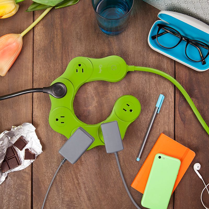 Quirky Pivot Power Surge Protector Surge Protector Green
