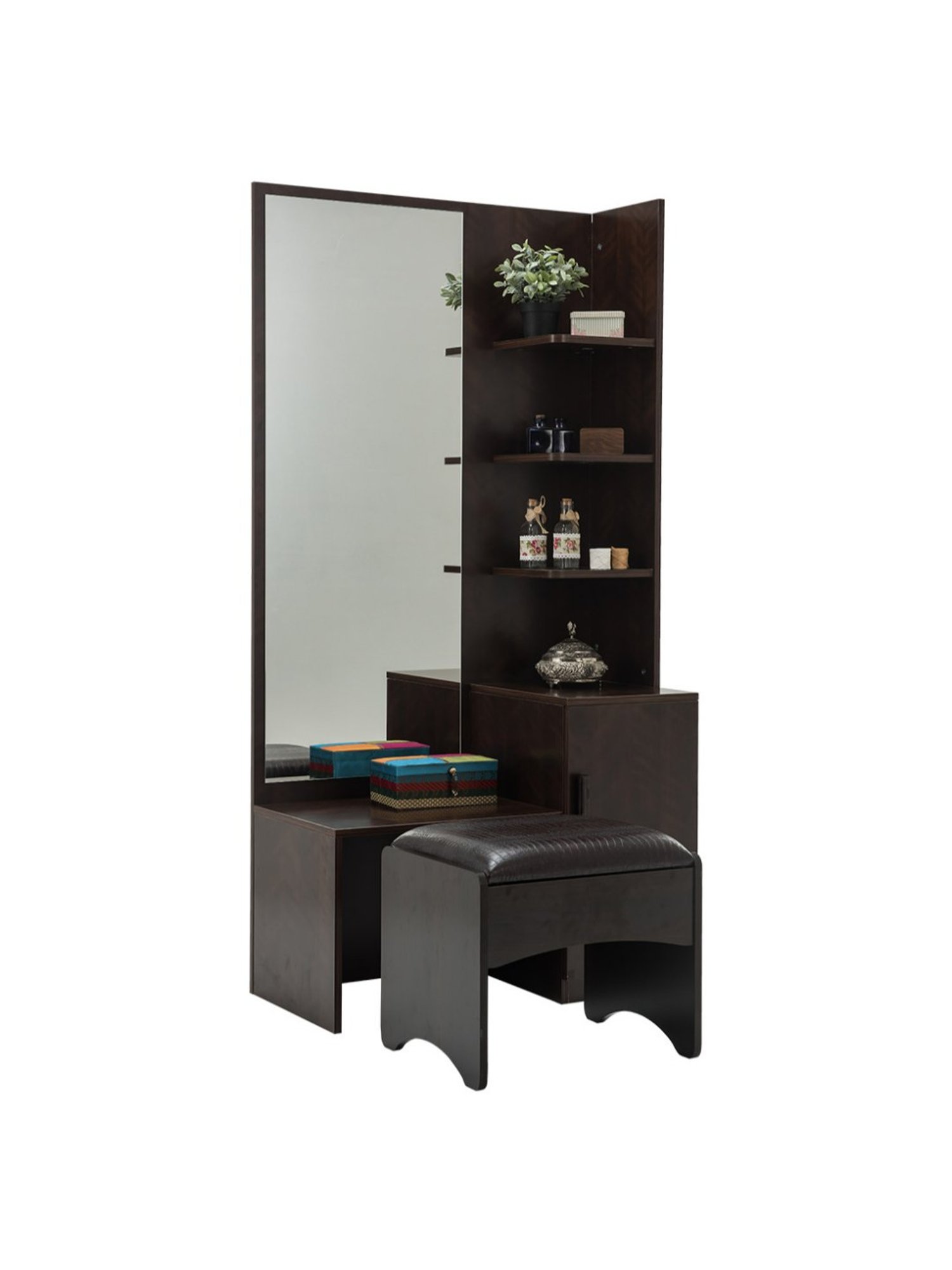 Godrej Interio Aero Valigny Oak Engineered Wood Standerd Dressing Table