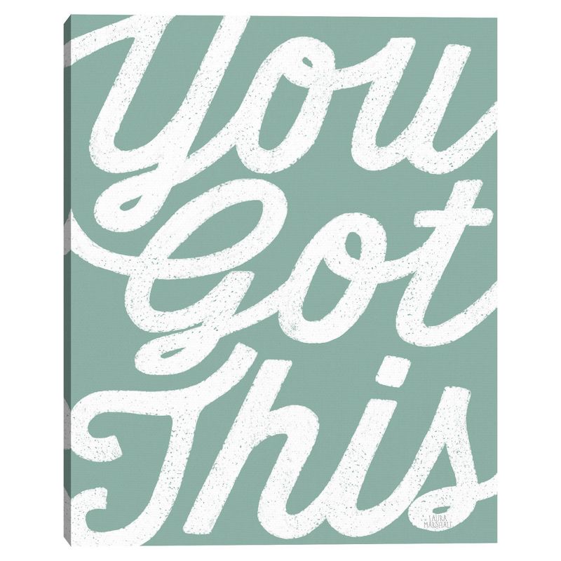 Positivity VII By Laura Marshall Wrapped Unframed Canvas Art Print - Masterpiece Art Gallery