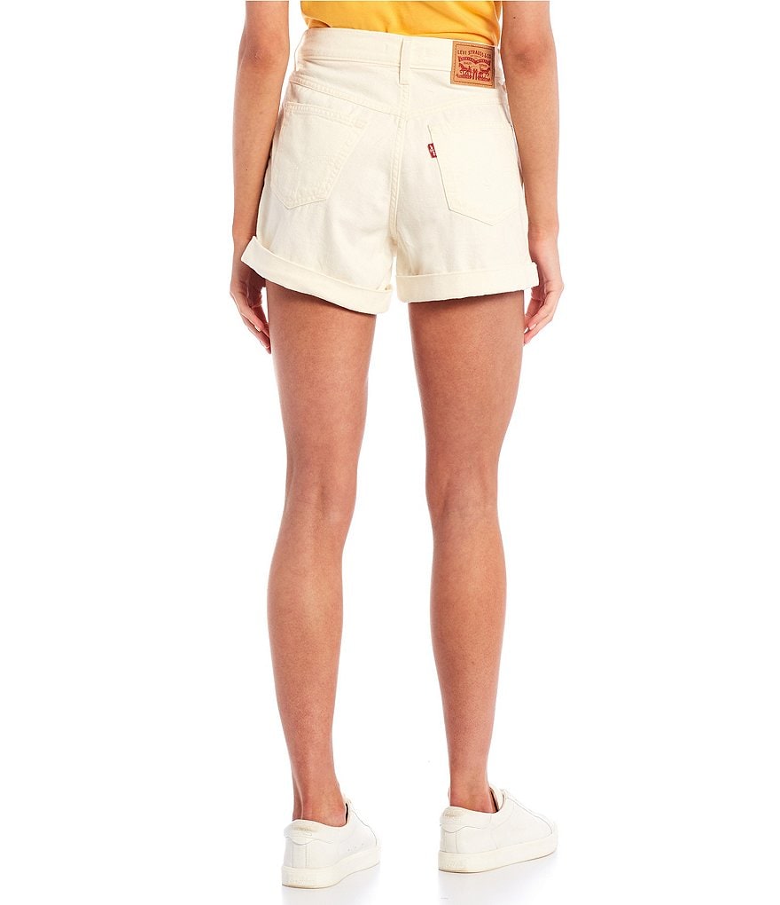 Celebrity Pink High Rise Destructed Frayed Hem Denim Shorts