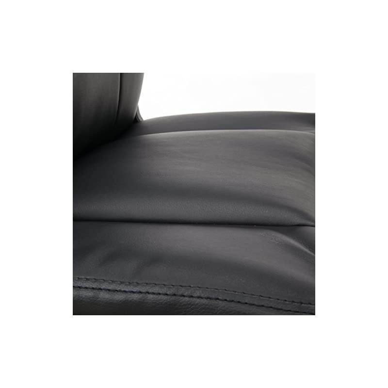 ESS Collection Bonded Leather Executive Chair, Black