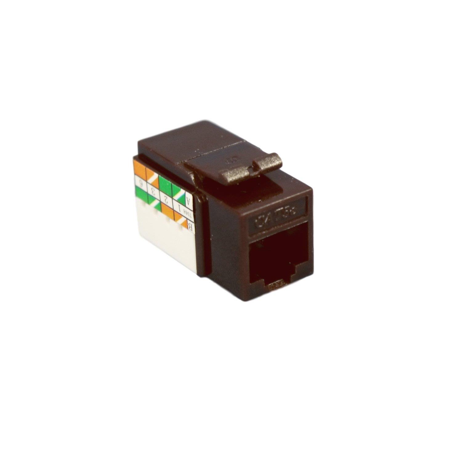 Cooper Wiring Devices 5547-5EB Cat 5e RJ45 Modular Data Jack, Brown