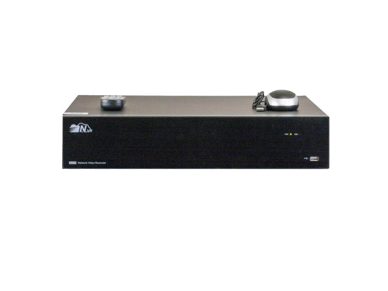 (GW5532N-V8) GW Security 32 Channel 4K Output NVR H.264/H.265 Compatible, Supports 32 x ONVIF 4K IP Cameras, 64TB HDD Capacity, Smart Time Bar Search, USB3.0 Backup, Motion Recording, Smartphone P2P