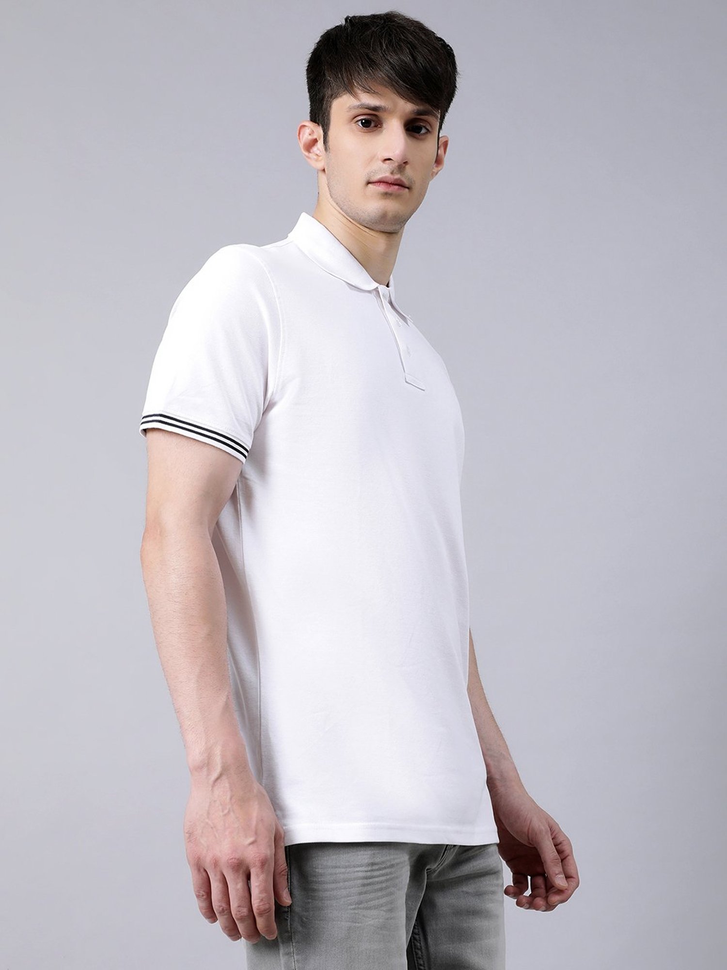 Matinique White Regular Fit Polo T-Shirt