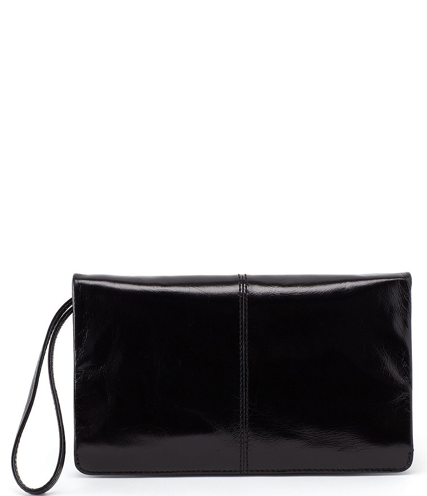 HOBO Link Leather Zip Wristlet