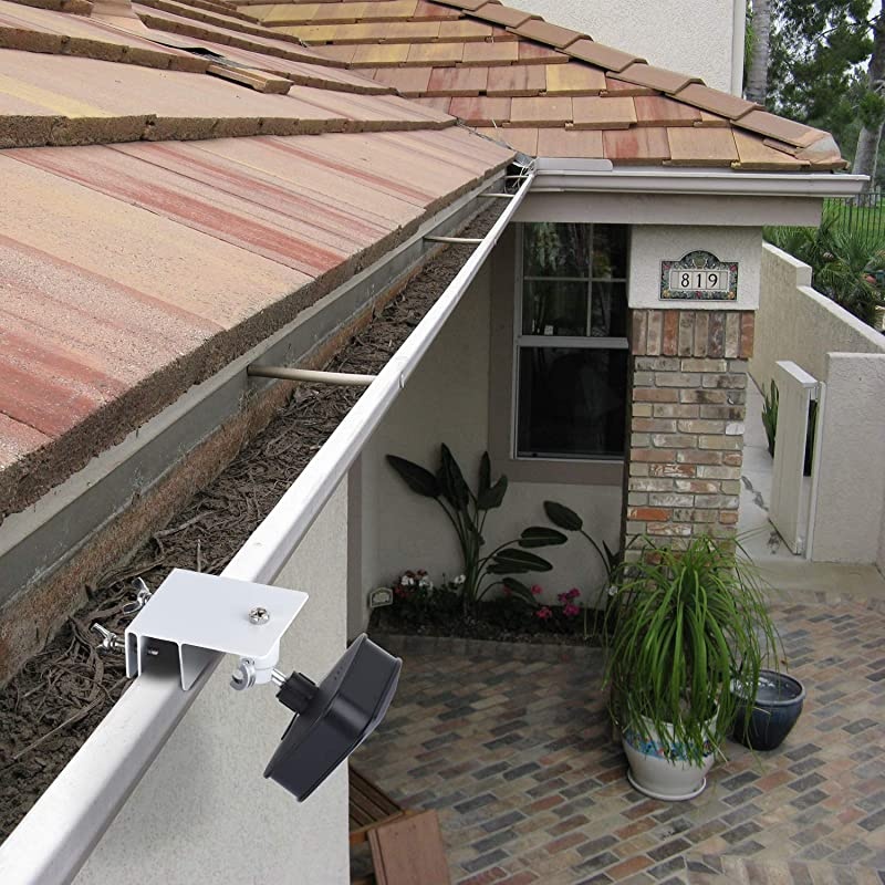 Version Gutter Mount for Blink XT amp Blink XT2 Outdoor Camera Best Viewing Angle for Your Blink XT Camera Weatherproof Aluminum Alloy Material 2 Pack White