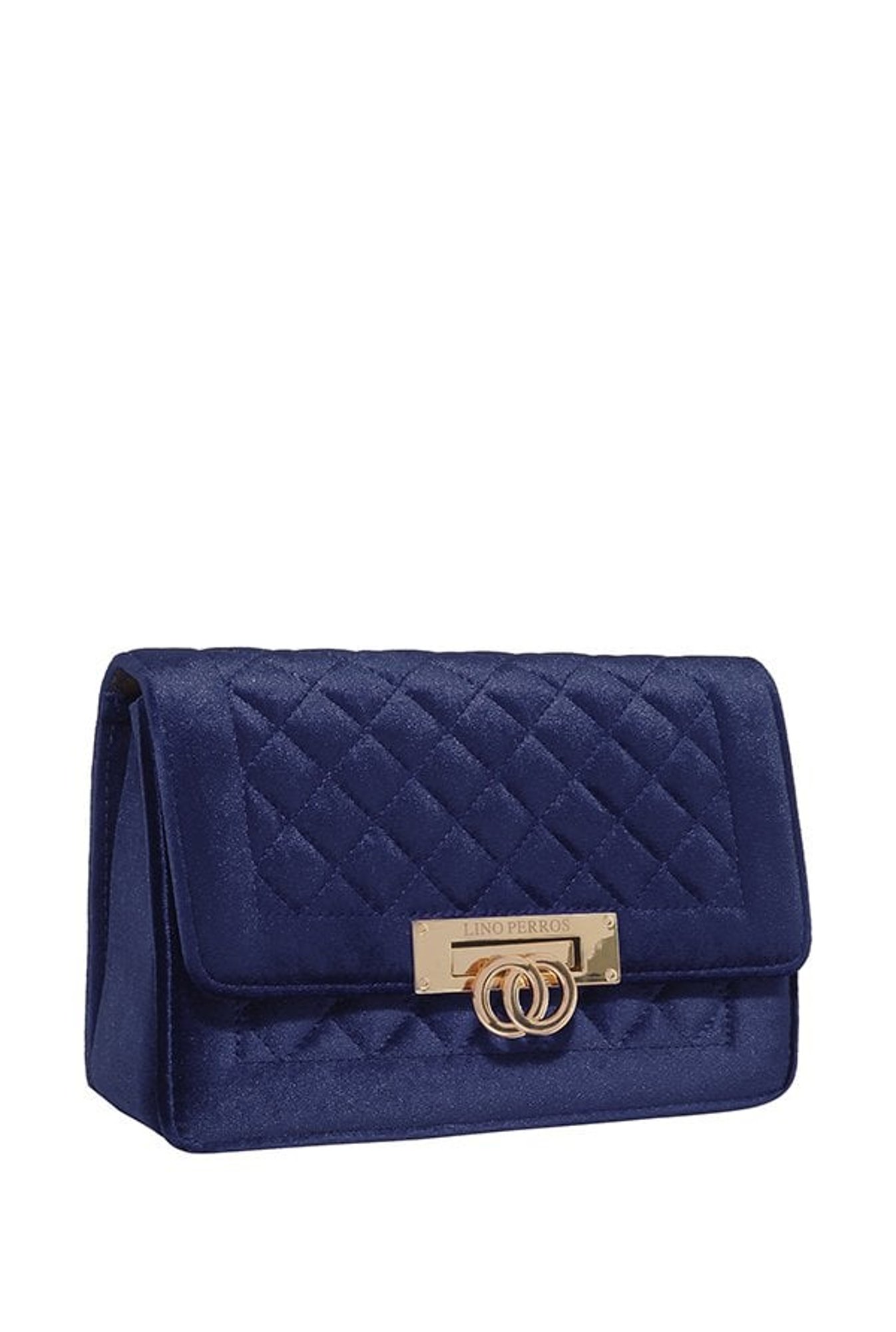 Lino Perros Navy Textured Quilted Sling Bag