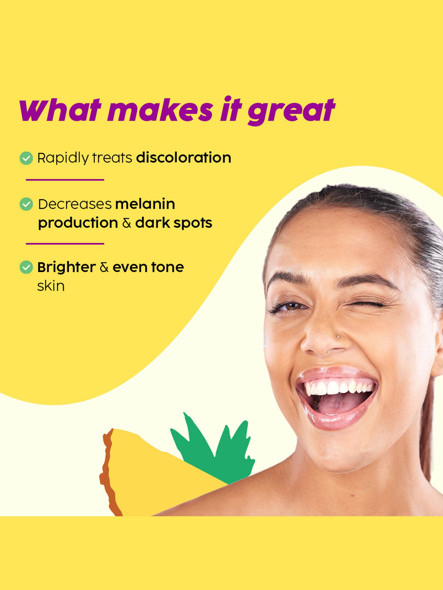 PLIX THE PLANT FIX Pineapple De-Pigmentation Dewy Serum & Juicy Facewash Combo