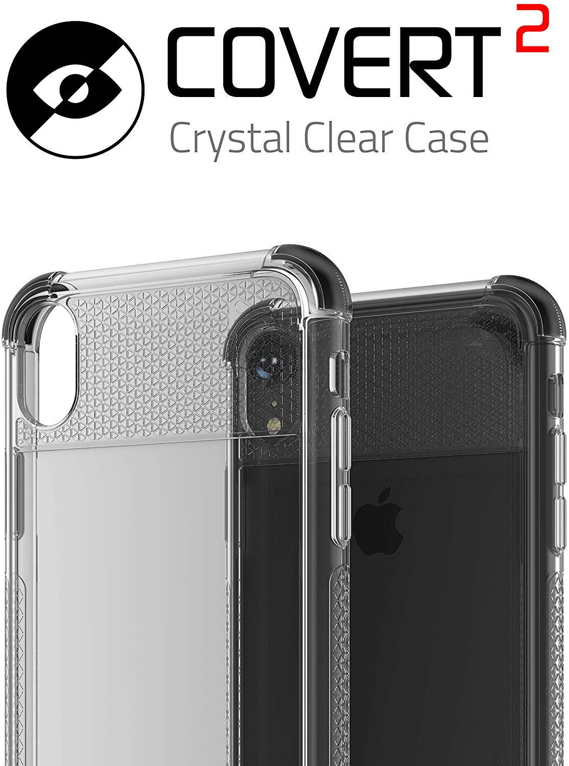 Moshi Vitros Clear Case for iPhone 11 - For Apple iPhone 11 Smartphone - Clear, Raven Black - High Gloss