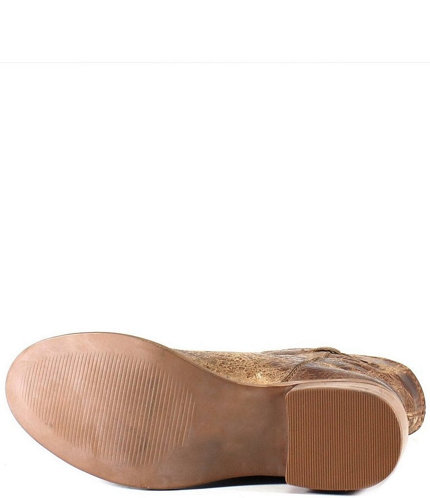 Diba True Walnut Grove Distressed Leather Western Booties