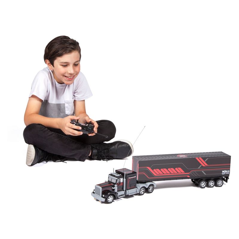 Semi Truck with Back Container