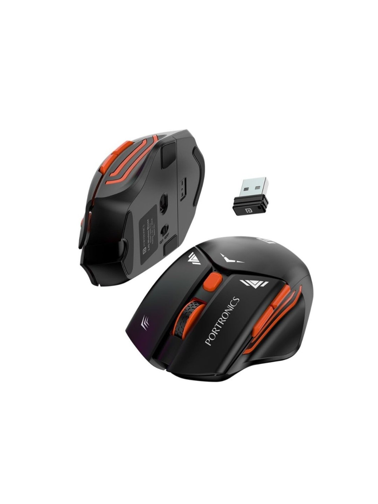 Portronics Vader Pro Wireless Gaming Mouse (Midnight Black)