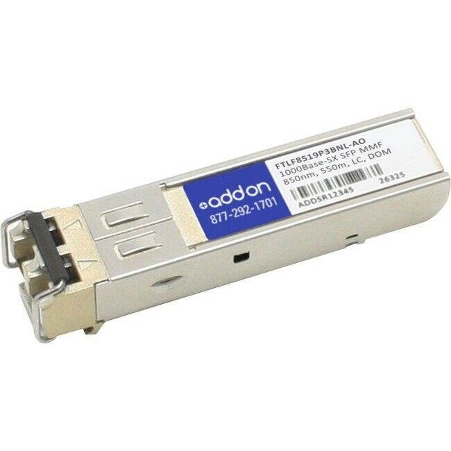 Addon Finisar Ftlf8519p3bnl Compatible 1000Base-Sx Sfp Mmf Transceiver