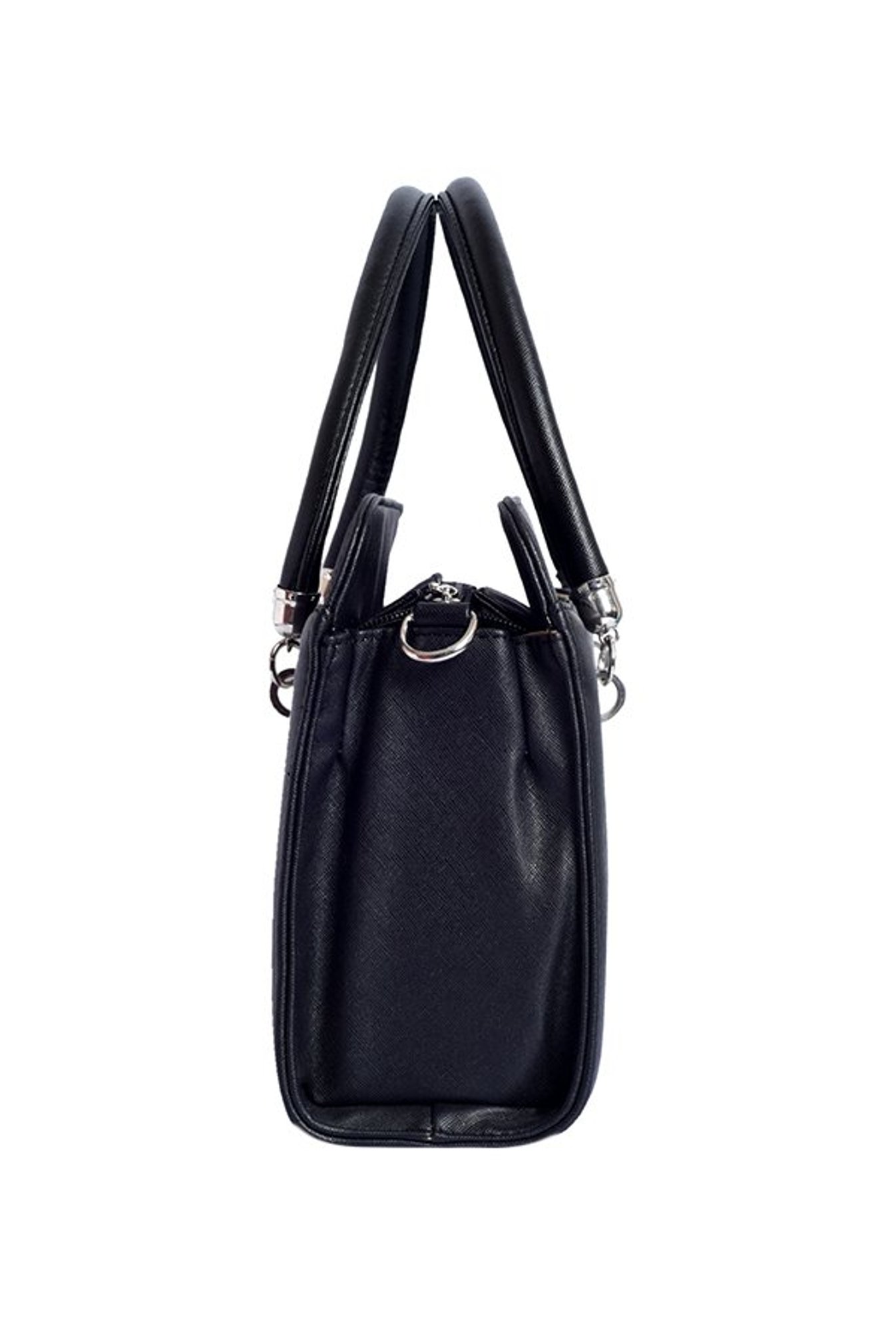 Lino Perros Black Solid Handbag