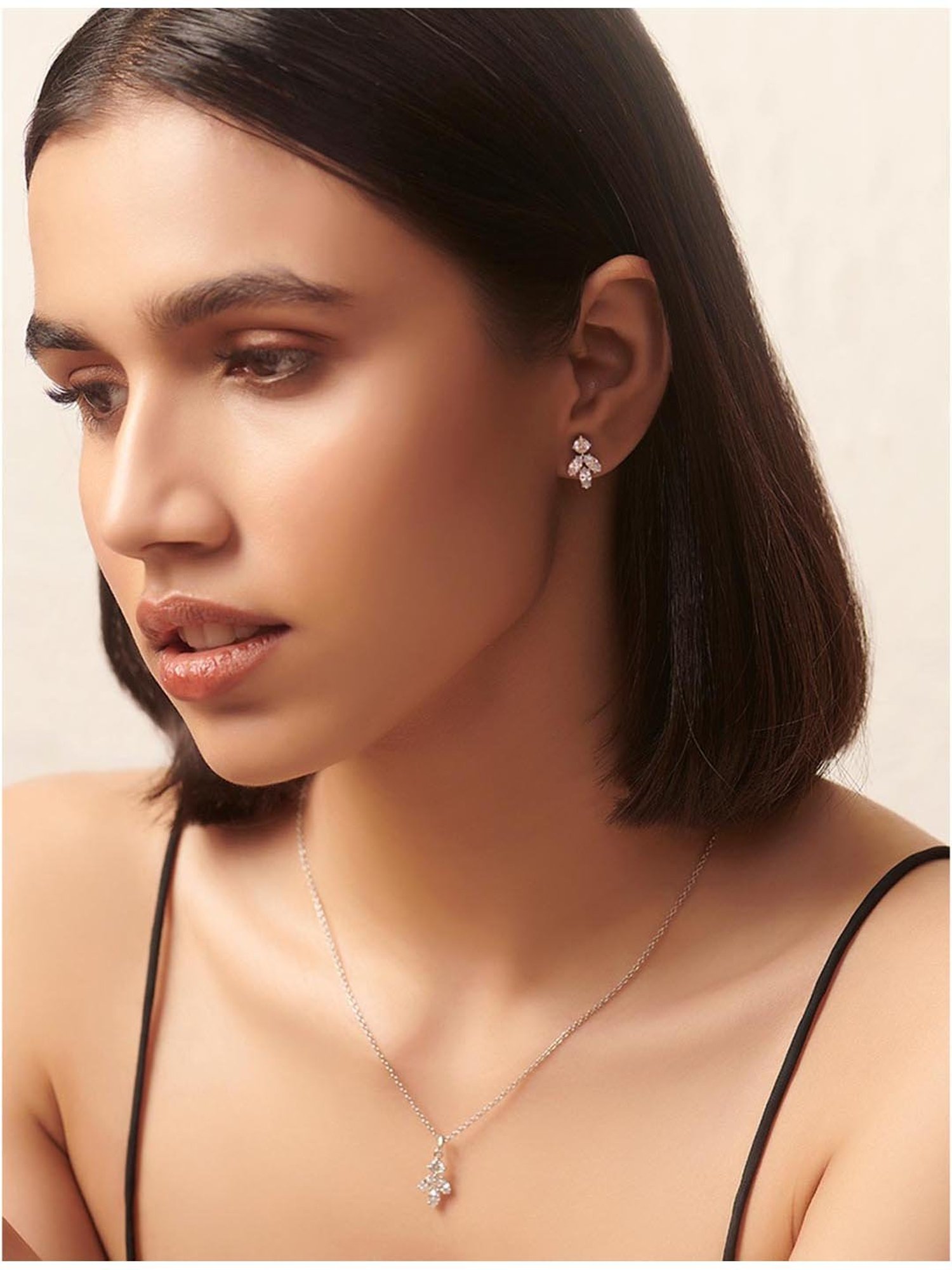 Shaya 92.5 Sterling Silver Walking on Air Leaf Earrings for Women