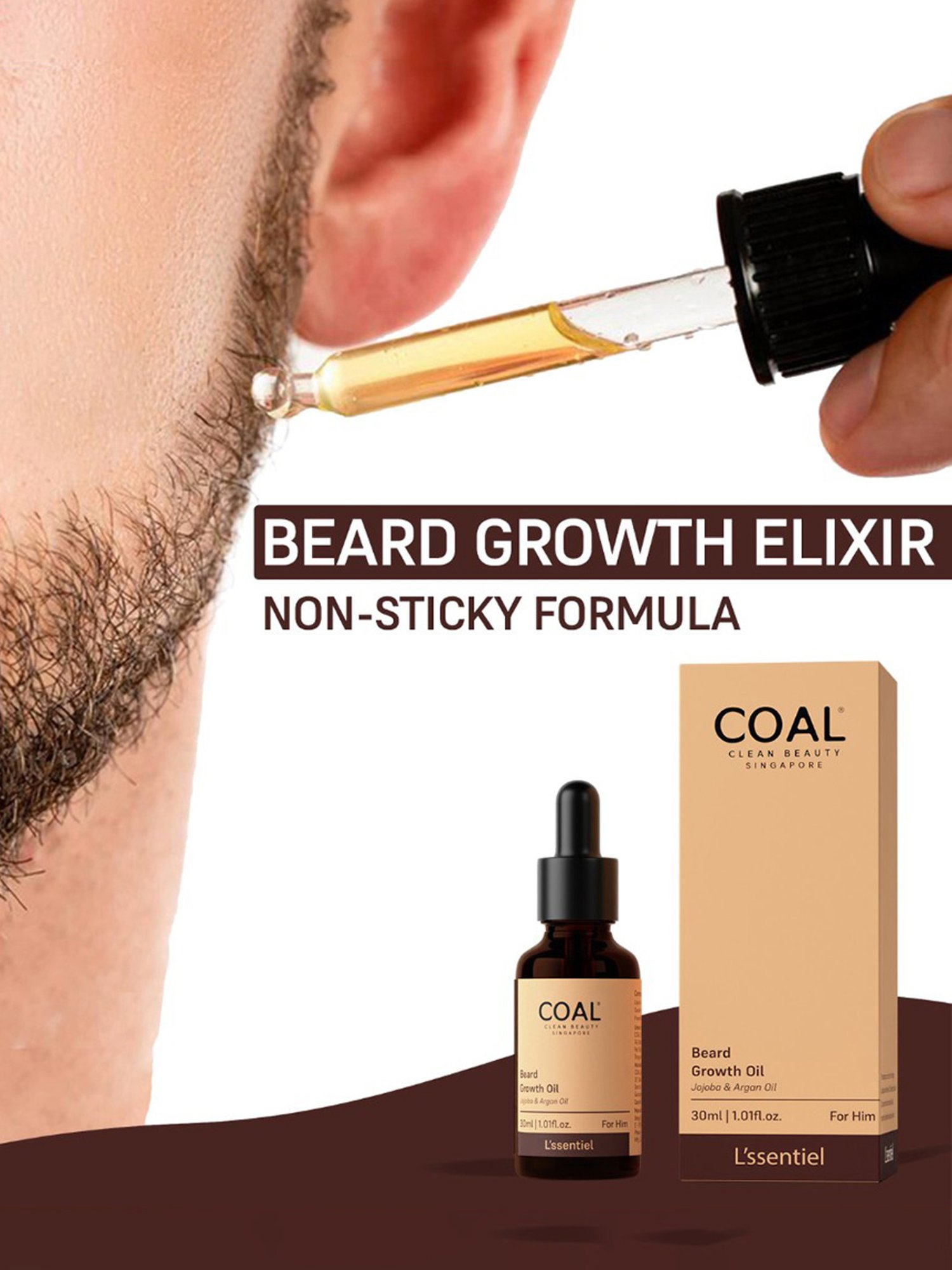 COAL Clean Beauty Beard Growth Oil - 30 ml