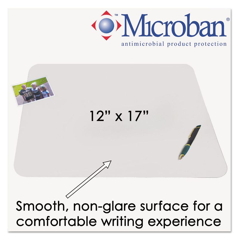 Artistic KrystalView Desk Pad with Microban Matte 17 x 12 Clear 60740MS