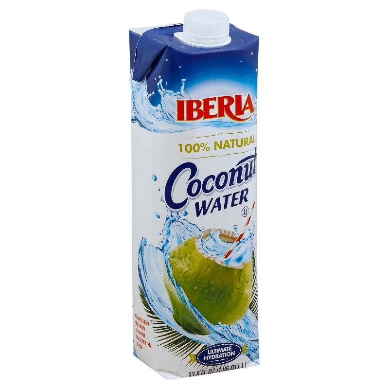 Iberia 100% Natural Coconut Water - 33.8 fl oz