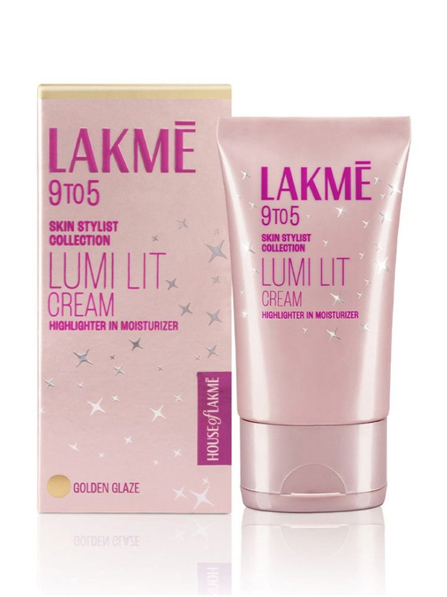 Lakme 9 To 5 Lumi Lit Cream Highlighter In Moisturizer Golden Glaze - 60 gm