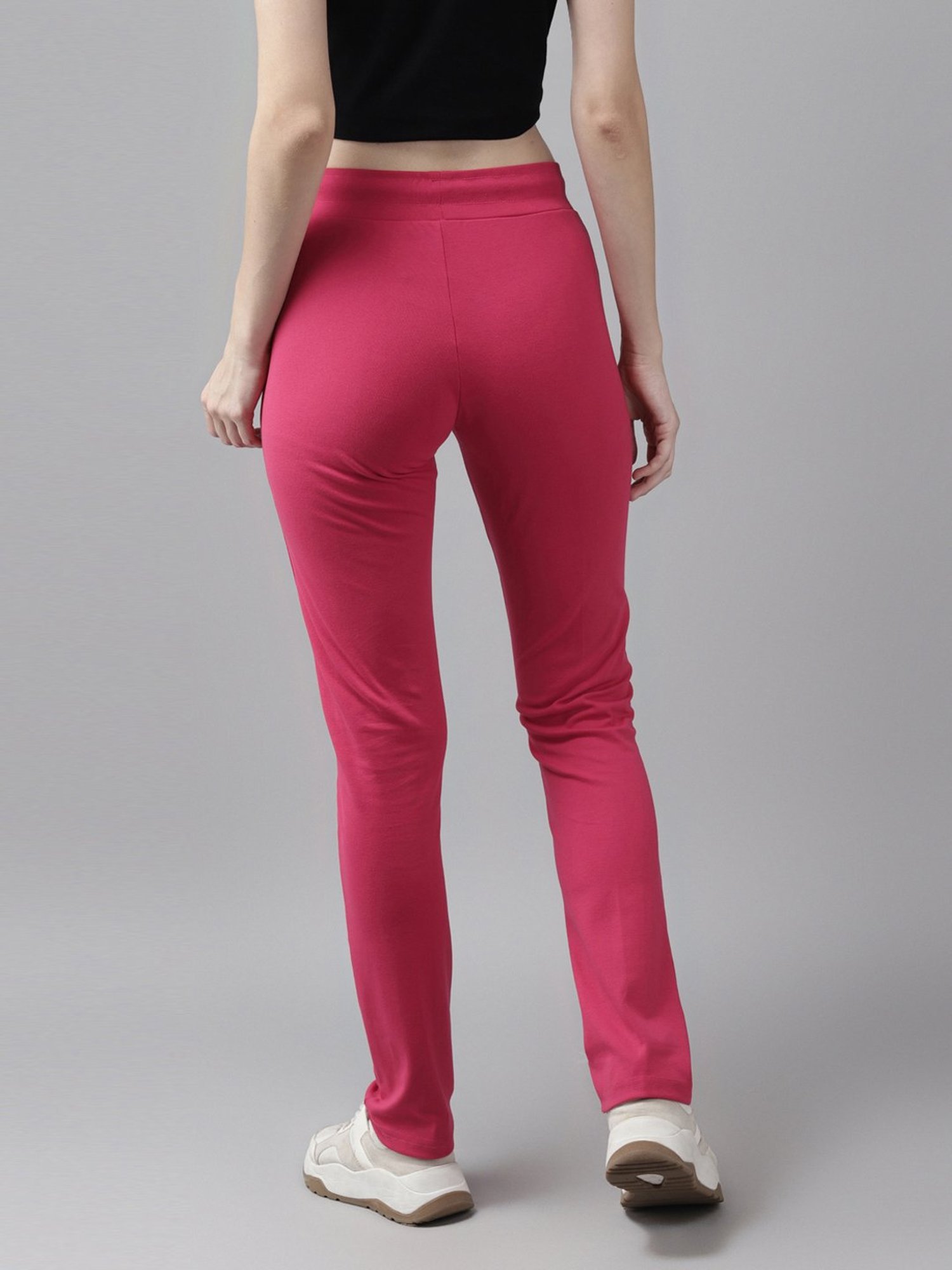 Cayman Pink Mid Rise Trackpants