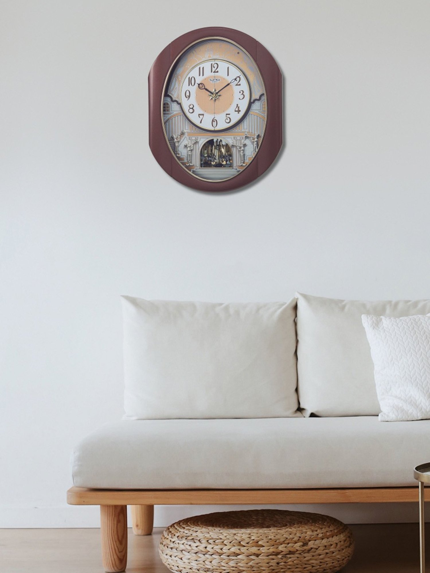 Braun Black Classic Large Analog Wall Clock With Silent Sweep Movement