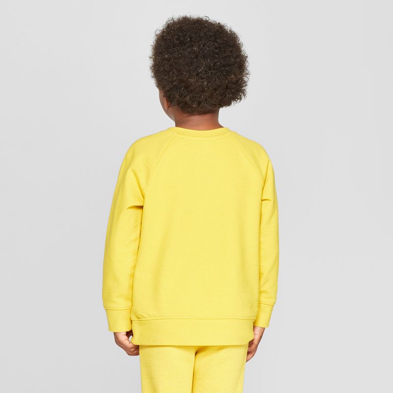 Toddler Boys' Embroidered Polar Bear Sweatshirt - Cat & Jack™ Yellow 12M