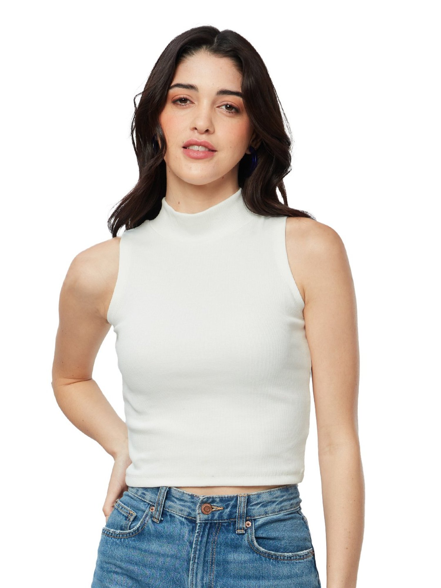 Fame Forever by Lifestyle White Cotton Printed T-Shirt