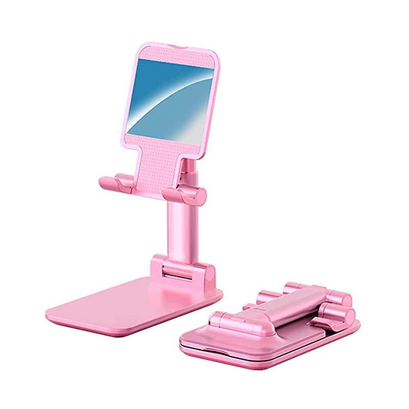 Phone Holder for Desk Foldable Adjustable Mobile Phone Stand for Bed Compatible with iPhone Mini ipad Tablet PC