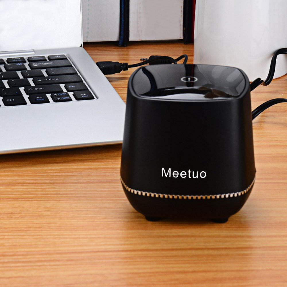 Wired Speaker, Portable Travel Loudspeaker with Novel Modeling/Mini Box Stereo Powered Home Audio with USB Plug for Notebook,Laptop,PC,Desktop Tablet (Black)