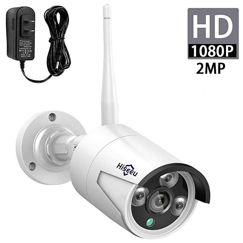 Add on 3MP 1080P Outdoor Wireless Security Camera, Waterproof Outdoor Indoor 3.6mm Lens IR Cut Day & Night Vision with Power Adapter, Compatible with  8CH Wireless Security Camera System