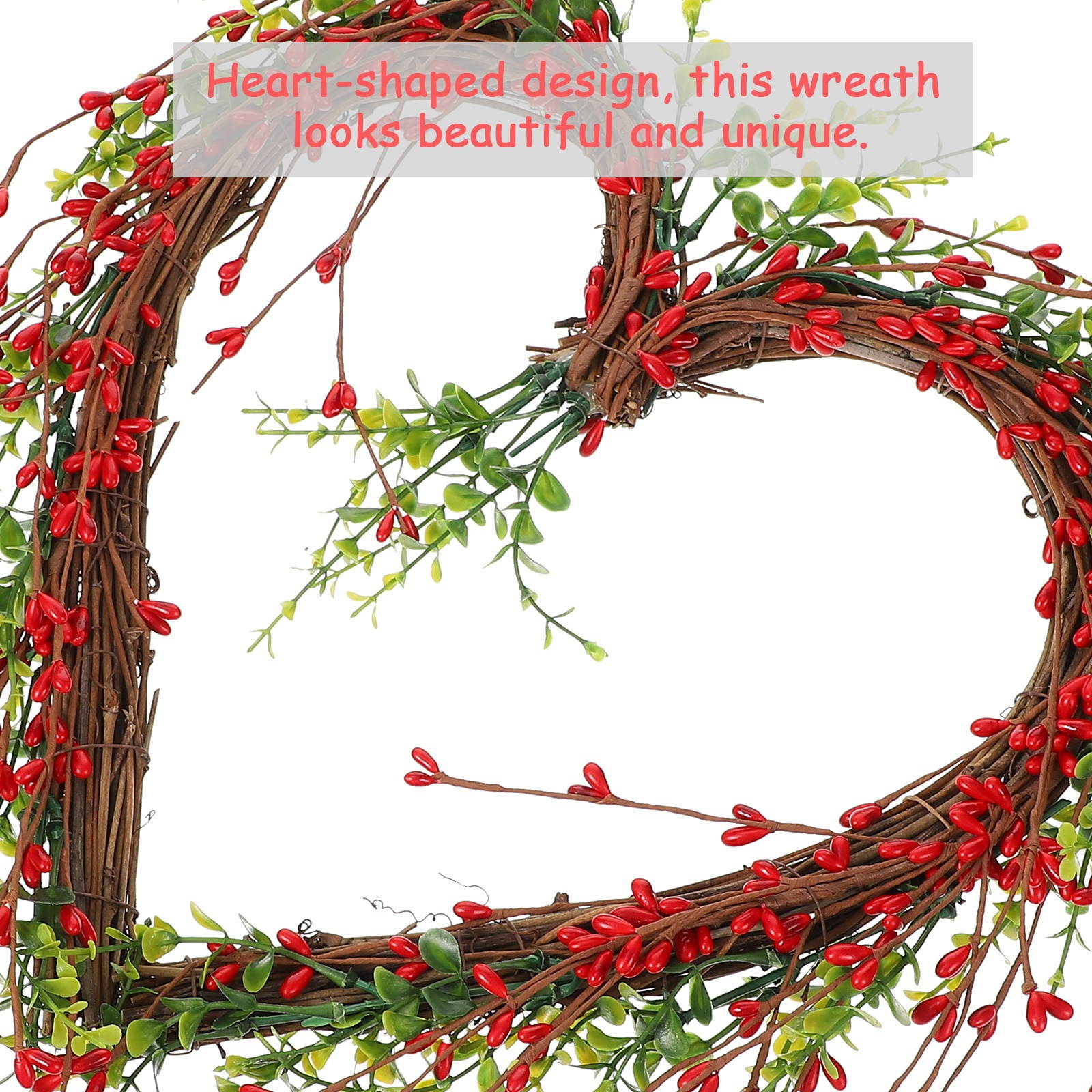 1Pc Berry Wreath Lovely Chic Wedding Party Wreath Hanging Ornament Wall Decoration