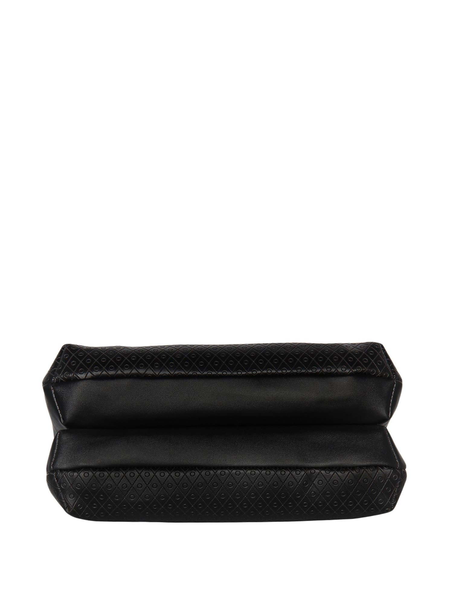Esbeda Black Textured Medium Shoulder Handbag