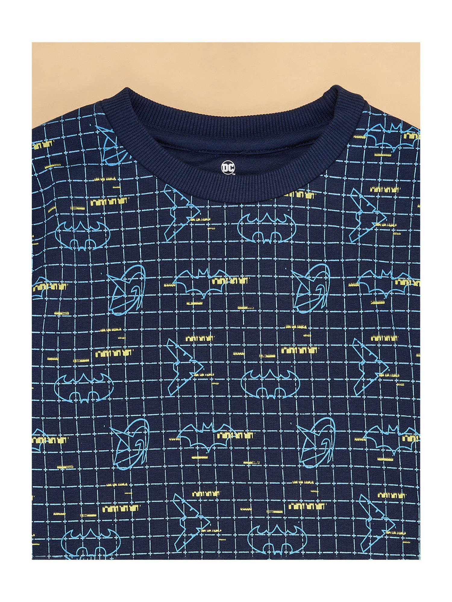 YU by Pantaloons Kids Navy Printed Full Sleeves Sweatshirt
