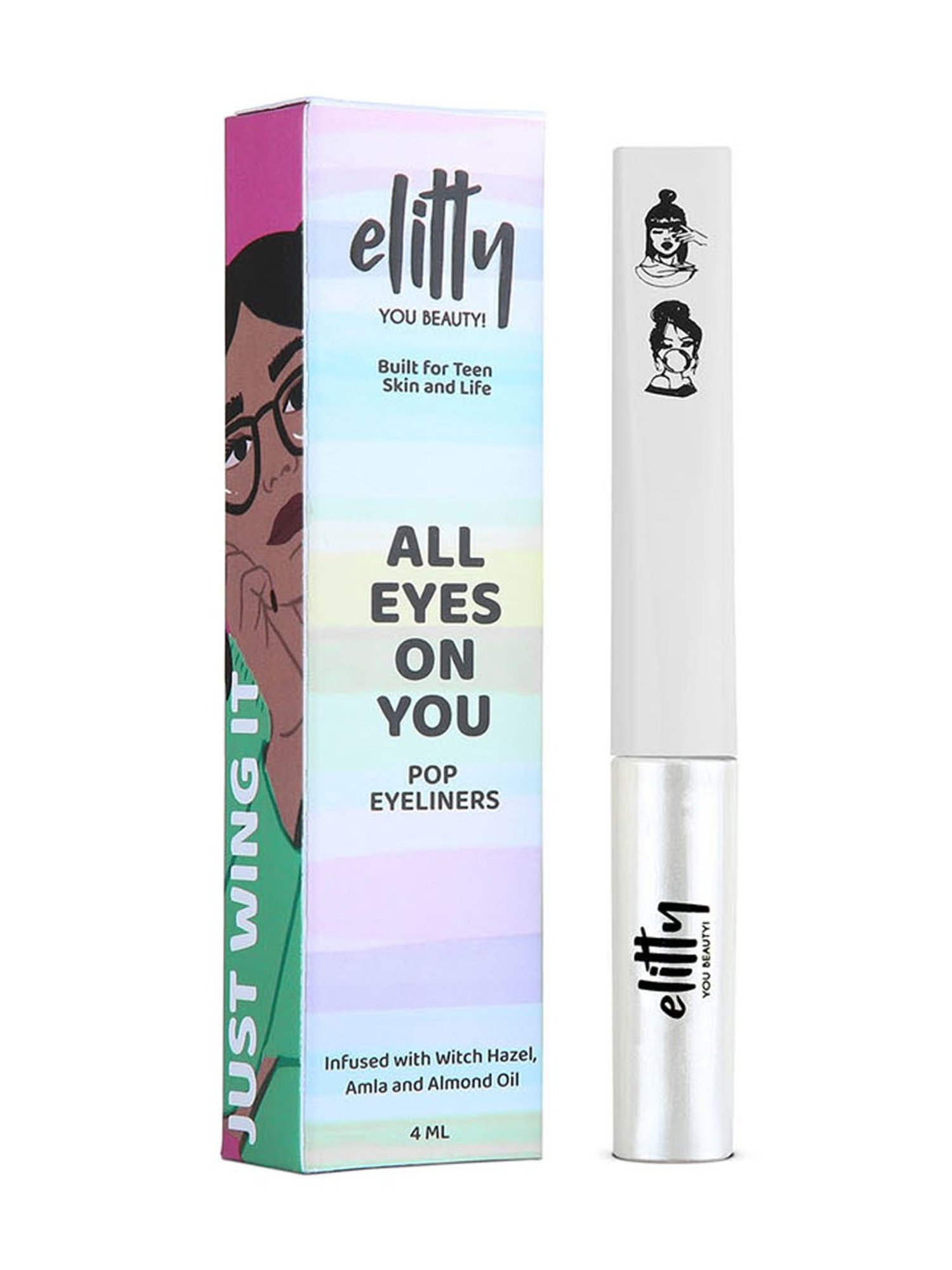 Elitty All Eyes on You Pop Eyeliner - Cloud Nine (Metallic White) - 4 ml