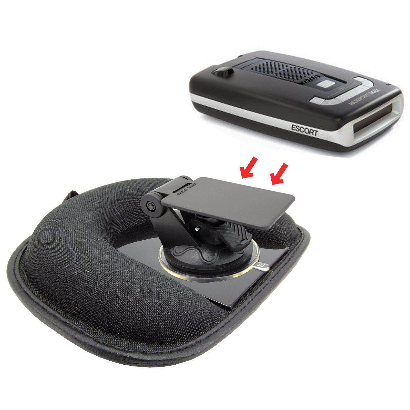 accessorybasics car dashboard platform beanbag & suction cup mount for radar detector escort passport 8500x50 9500 max s55 x80 redline ex ix s3 s4 beltronics uniden r3 whistler cobra esd xrs spx