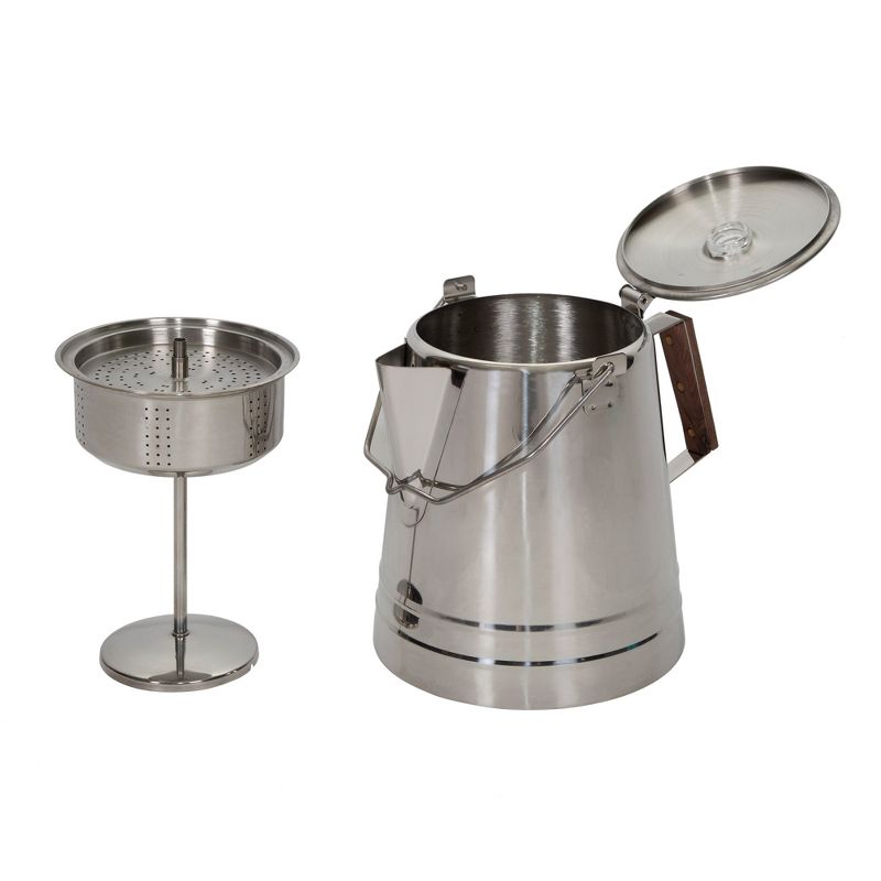 Stansport Stainless Steel Percolcator Coffee Pot 28 Cups