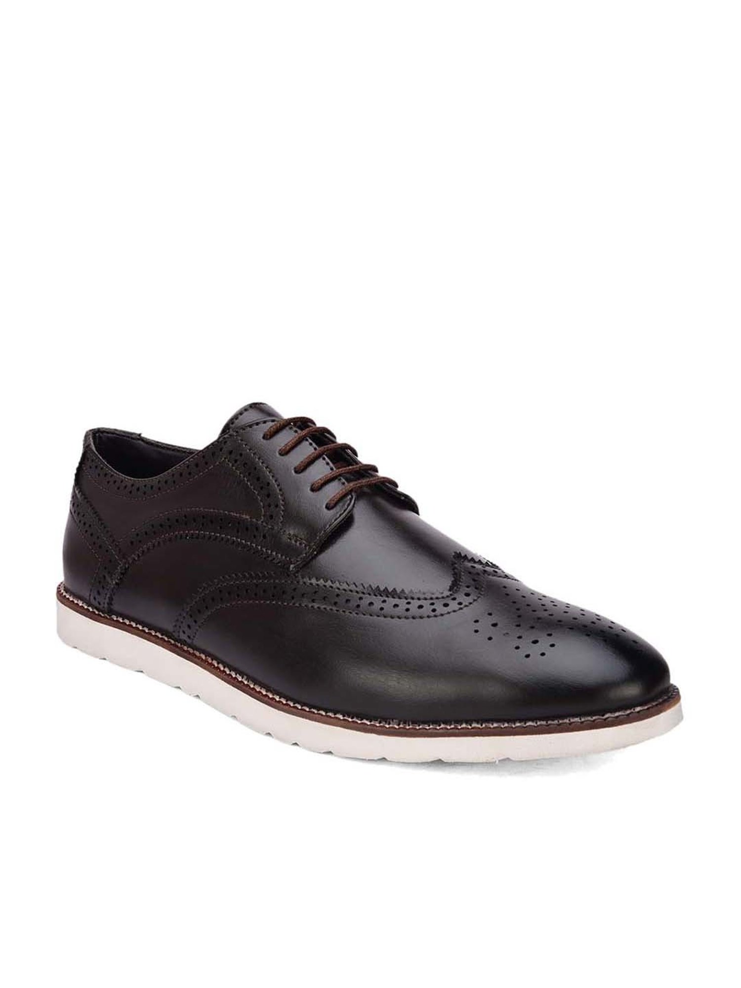Hydes N Hues Men's Black Derby Shoes