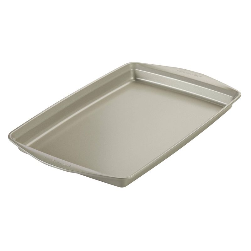 Rachael Ray 3pc Nonstick Bakeware Cookie Pan Set Silver